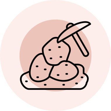 Gıda simgesinin vektör illüstrasyonu