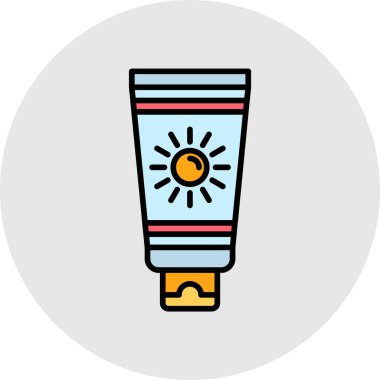 krem simge vektör çizim