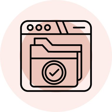 Web simgesi, internet teknolojisinin vektör illüstrasyonu