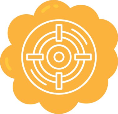 hedef web simgesi, basit vektör illüstrasyonu