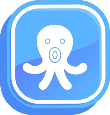 balık simgesi vektör illüstrasyonu