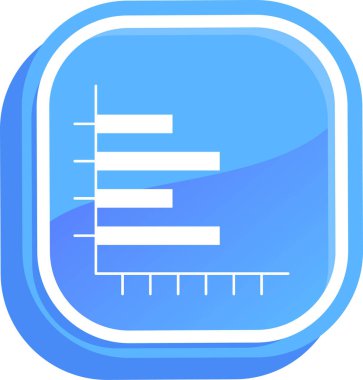 Ölçüm çubuğu olan mavi ölçekli bir ikonun vektör illüstrasyonu
