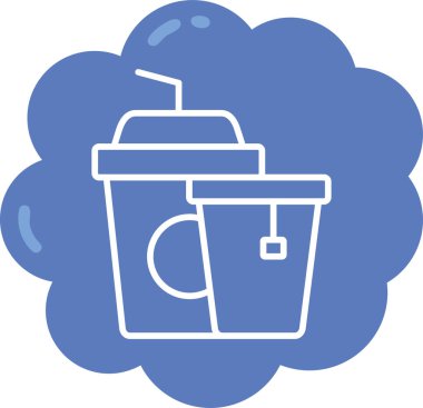 içecek fincanı taslak biçiminde içki ikonu