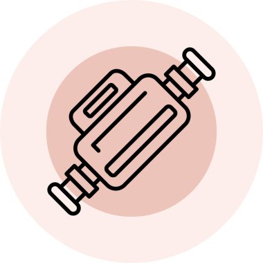 Çizgi film simgesinin vektör çizimi