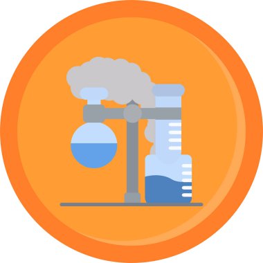 Fabrika simgesi, vektör illüstrasyonu