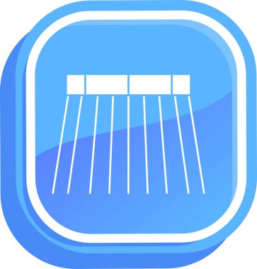 çit ağ simgesi, basit vektör illüstrasyonu