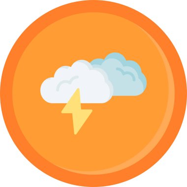 Bulut simgesi vektör illüstrasyonu