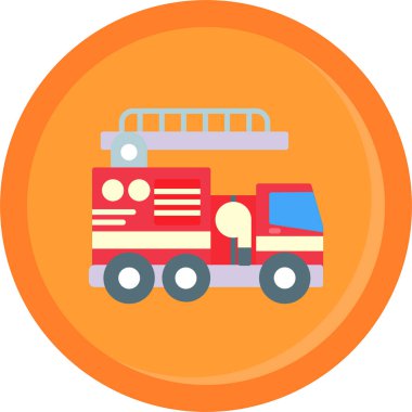 Yangın. Web simgesi basit illüstrasyon