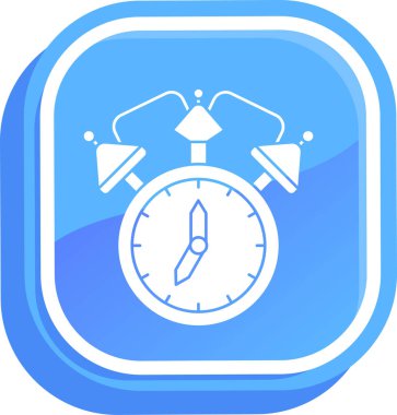 Alarm saati ikon vektör çizimi