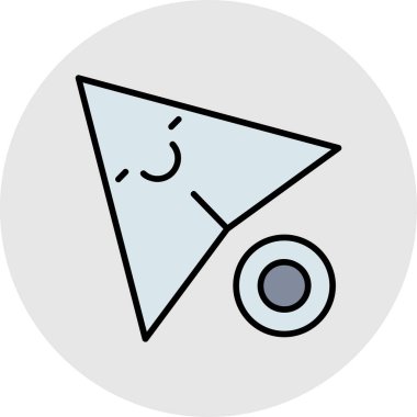 Çizgi film simgesinin vektör çizimi