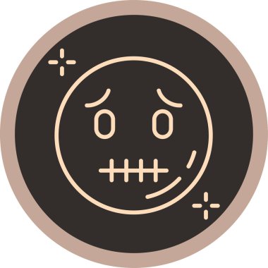 Mutlu emoji vektör çizimi