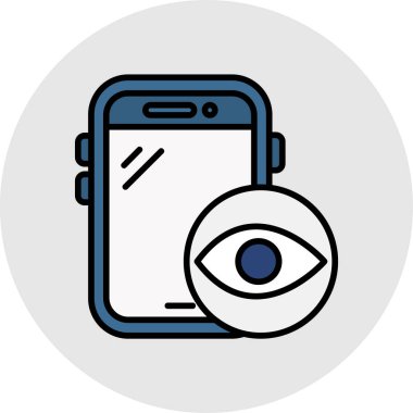 Göz simgesi vektör illüstrasyonu