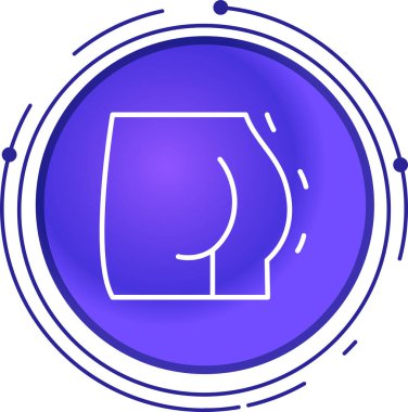 Modern bir simgenin vektör illüstrasyonu