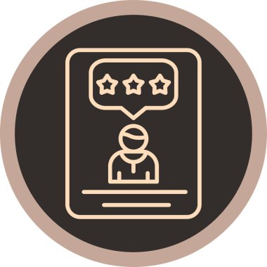 Müşteri geribildirim simgesi, vektör illüstrasyonu