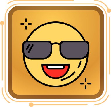 güneş gözlüğü ikonu vektör illüstrasyonu