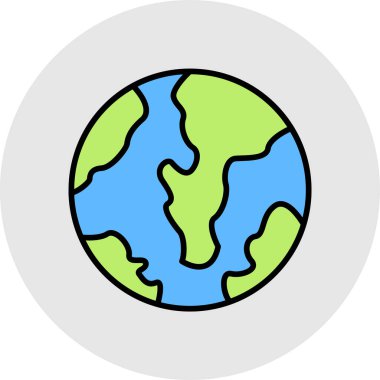 toprak simgesi vektör illüstrasyonu