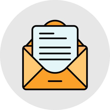 posta vektör simgesi modern basit tasarım illüstrasyonu