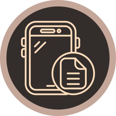 Modern akıllı telefon simgesinin vektör çizimi