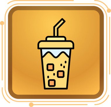 kahve ikonu vektör illüstrasyonu