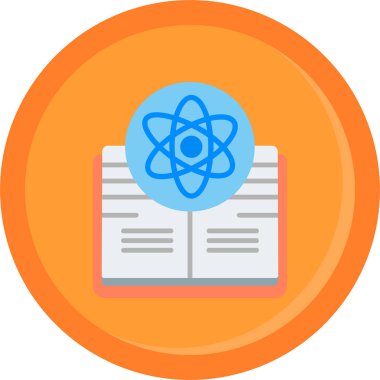 atom. Web simgesi basit illüstrasyon