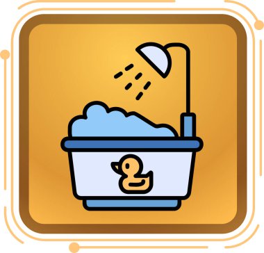 Küvet simgesi, basit biçim