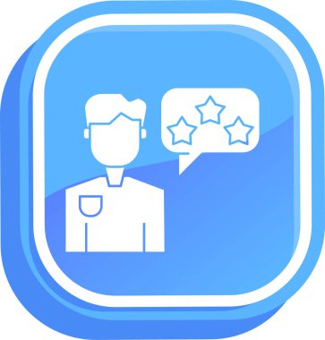 Müşteri geribildirimi. Basit illüstrasyon