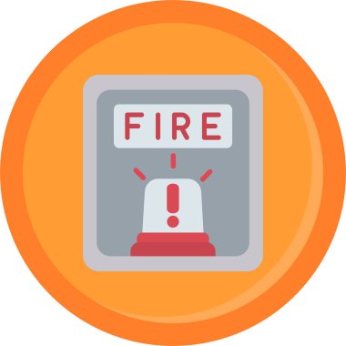 ateş vektörü simgesi modern basit illüstrasyon