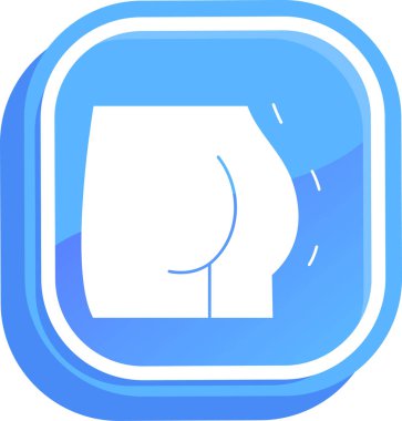 Şort. Web simgesi basit illüstrasyon