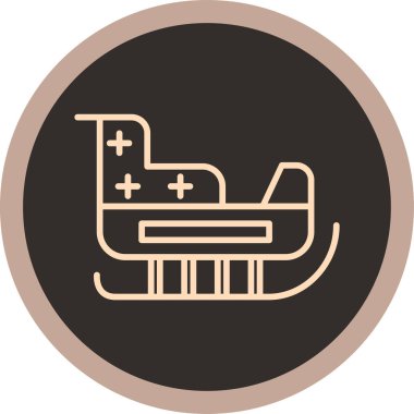 Bir hastane simgesinin vektör illüstrasyonu