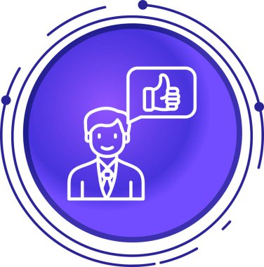 Modern bir simgenin vektör illüstrasyonu