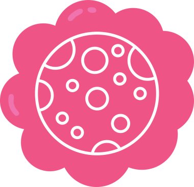 Çiçek. Web simgesi basit illüstrasyon