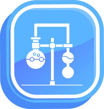 Bir kimyasal test simgesinin vektör çizimi