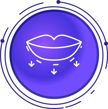 Line Fish simgesi beyaz arkaplanda izole edildi. Renkli taslak konsepti. Vektör.