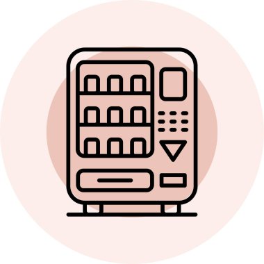 vektör atm simgesi, vektör illüstrasyonu