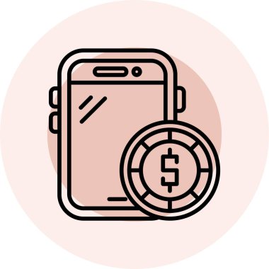 Vektör Mobil simge illüstrasyonu