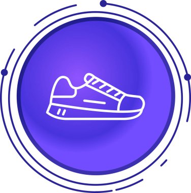 spor ayakkabı simgesi modada izole edilmiş arkaplan