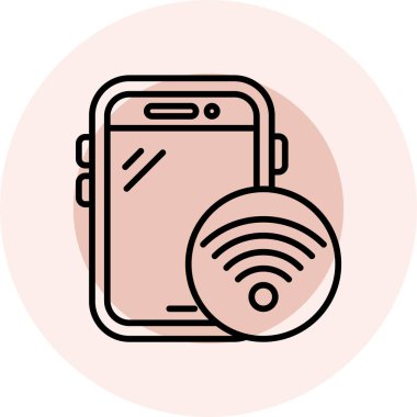 akıllı telefon simgesi vektör illüstrasyonu