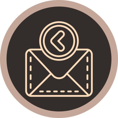 Bir saat simgesinin vektör illüstrasyonu