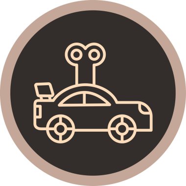 - Araba. Web simgesi basit illüstrasyon