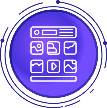 Web Arayüzü vektör çizimi