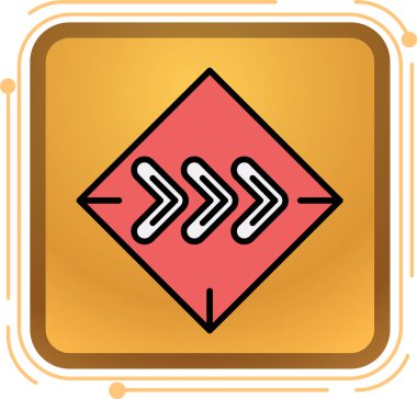 Modern bir simgenin vektör illüstrasyonu