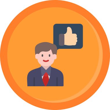 İş ve modern simgenin vektör illüstrasyonu