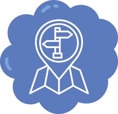 Bir haritanın vektör illüstrasyonuName