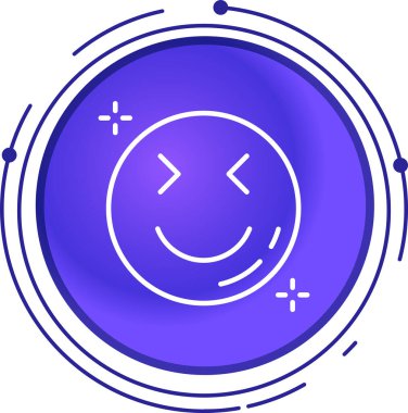 Kişisel ve ticari kullanım için vektör emoji simgesi...