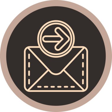 E-posta. Web simgesi basit illüstrasyon