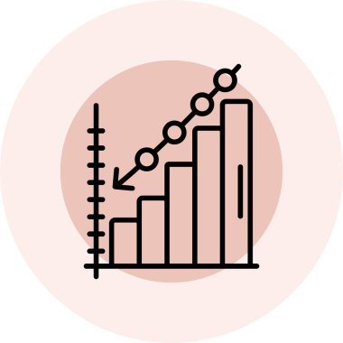 büyüme grafik vektörü simgesi