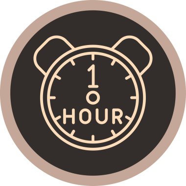 Saatin vektör illüstrasyonu