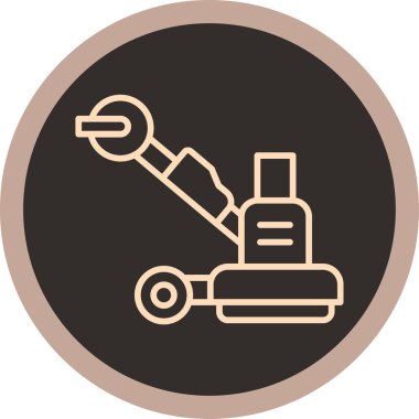 robot. Web simgesi basit illüstrasyon