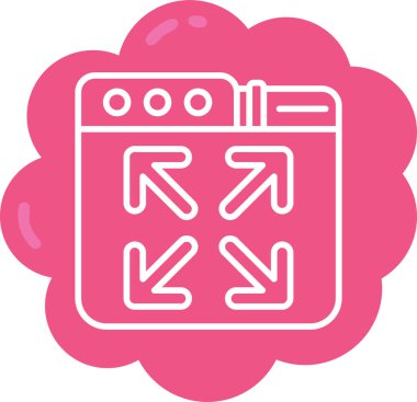 çamaşır makinesi ikon vektör çizimi