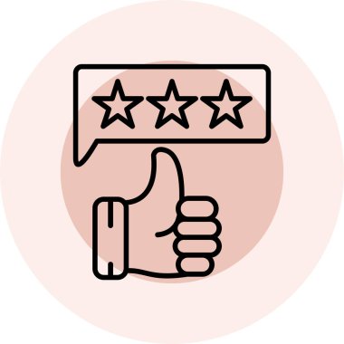 Geri bildirim değerlendirme renk ikonu. Müşteri servisi. vektör illüstrasyonu